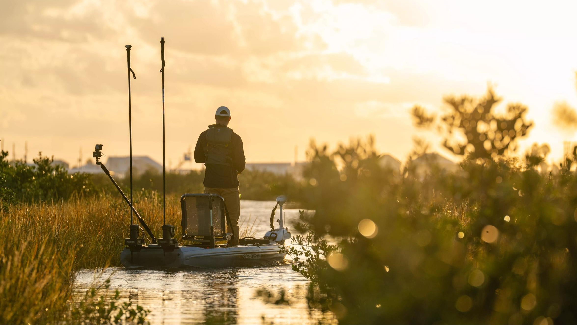 Person fishing from a native titan x 12.5 