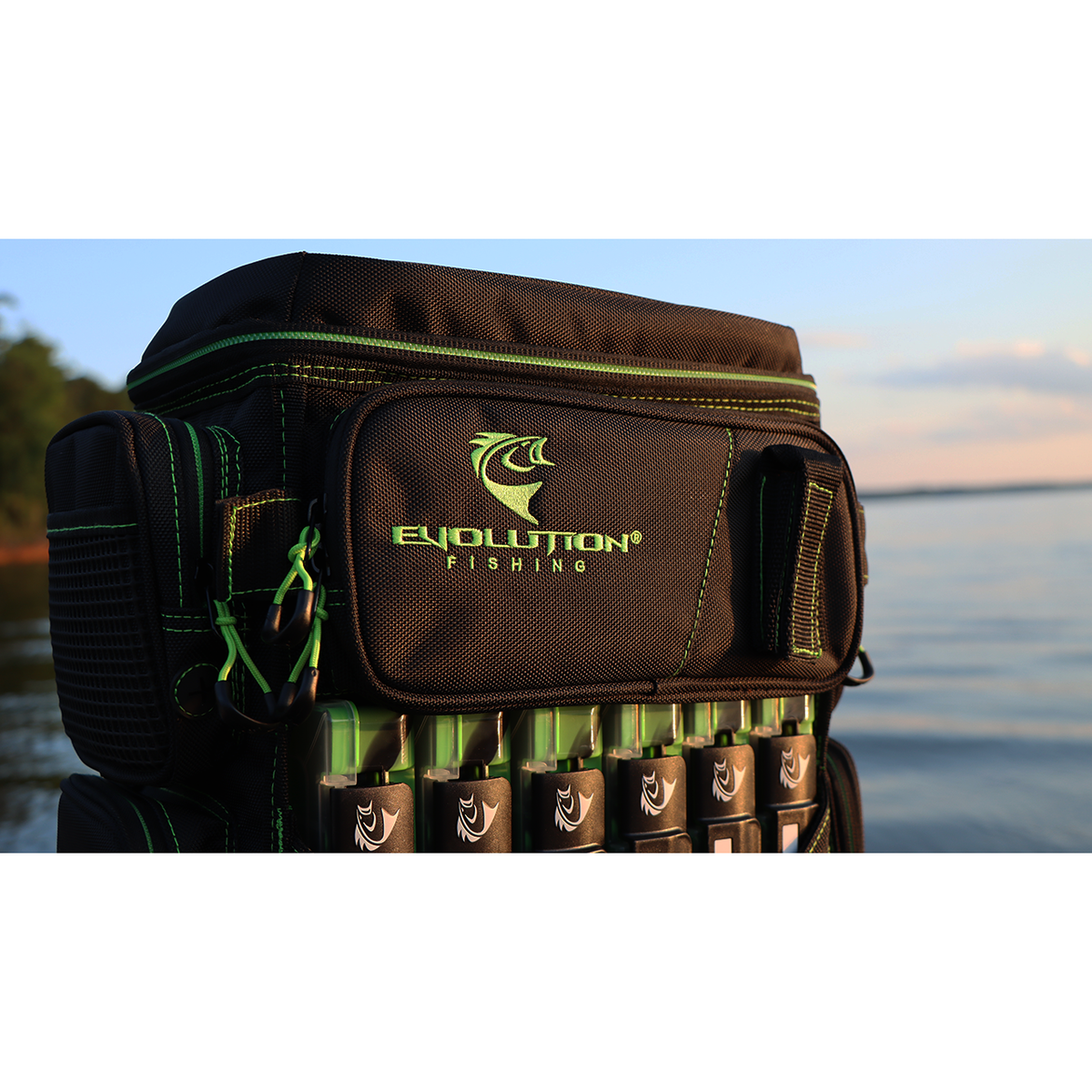 Drift Series 3600 Tackle Backpack with Rod Holders & QuikLatch Trays
