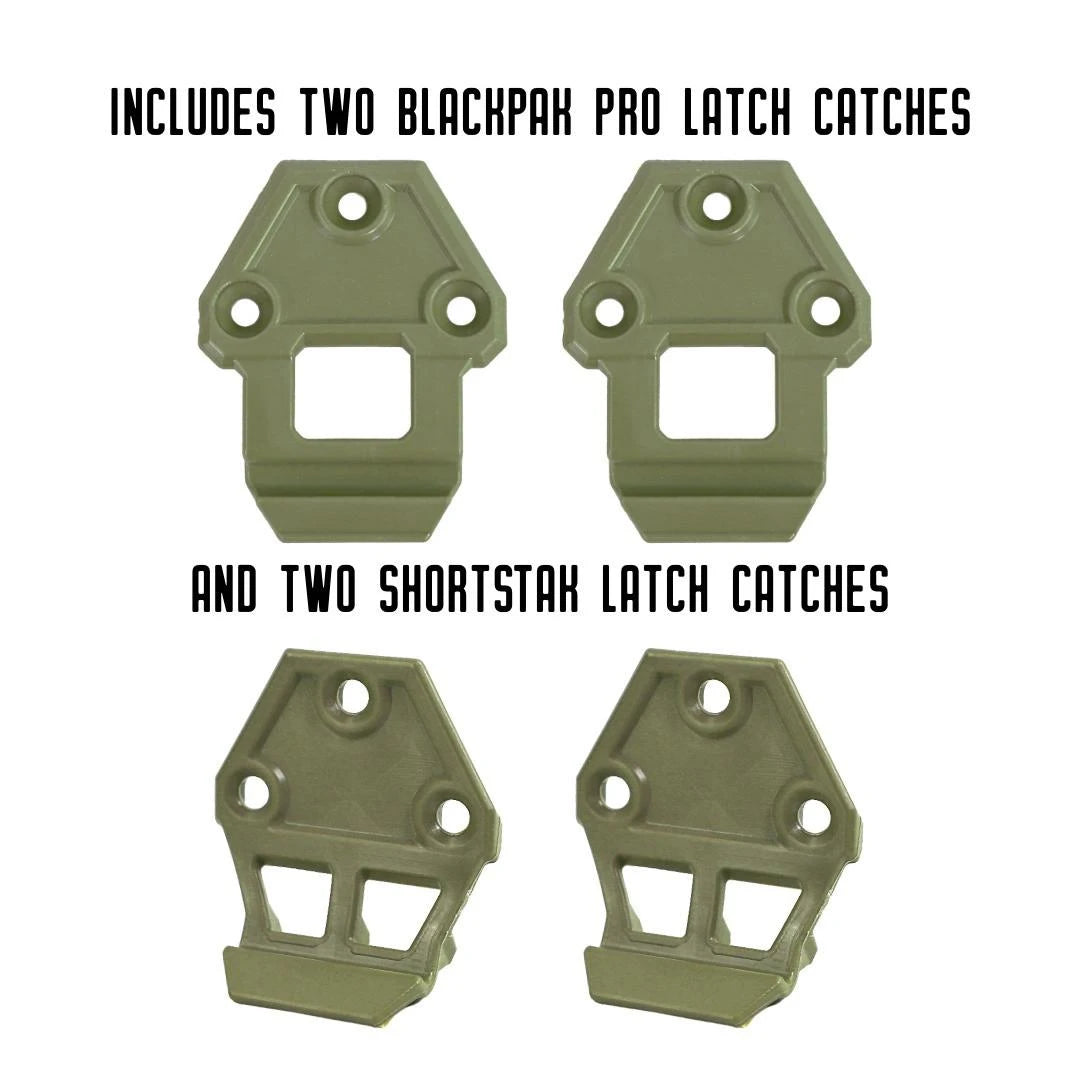 YakAttack Hinge & Latch Kit for BlackPak Pro and ShortStak, Olive Green