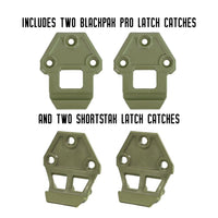 YakAttack Hinge & Latch Kit for BlackPak Pro and ShortStak, Olive Green