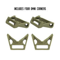 YakAttack Hinge & Latch Kit for BlackPak Pro and ShortStak, Olive Green