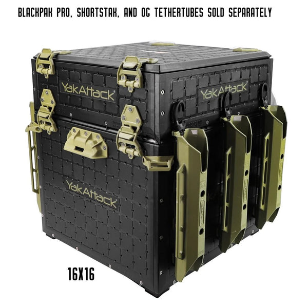 YakAttack Hinge & Latch Kit for BlackPak Pro and ShortStak, Olive Green