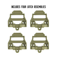 YakAttack Hinge & Latch Kit for BlackPak Pro and ShortStak, Olive Green