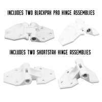 YakAttack Hinge & Latch Kit for BlackPak Pro and ShortStak, White