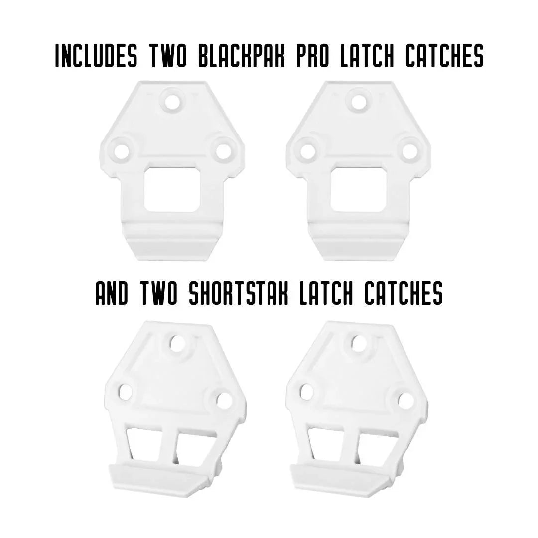 YakAttack Hinge & Latch Kit for BlackPak Pro and ShortStak, White