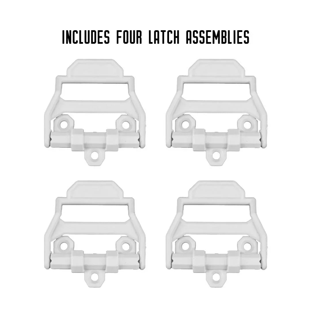 YakAttack Hinge & Latch Kit for BlackPak Pro and ShortStak, White