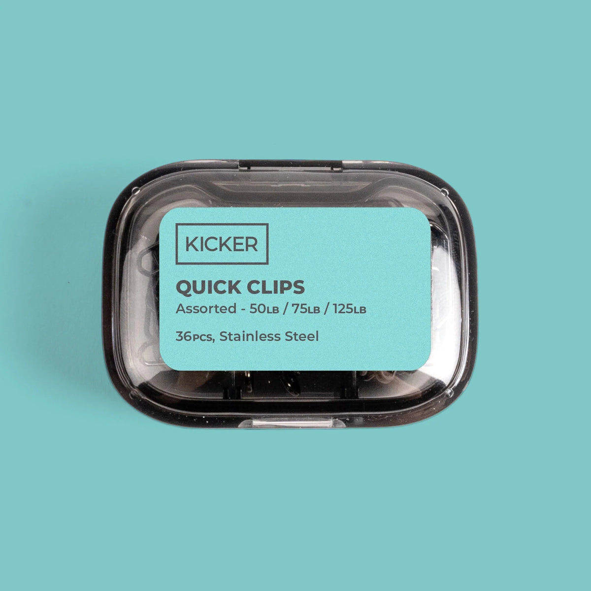 Kicker Fishing Quick Clips - Stainless Steel 12pk