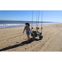 YakAttack SandRig Surf Cart, 20” x 36” with Beach Tires