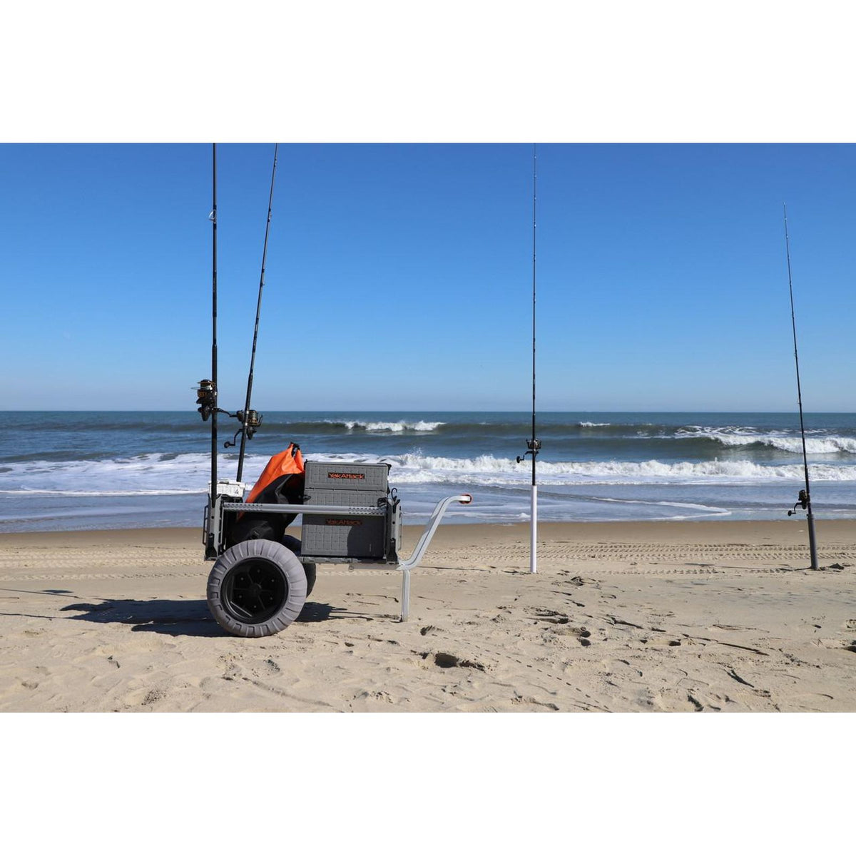 YakAttack SandRig Surf Cart, 20” x 36” with Beach Tires