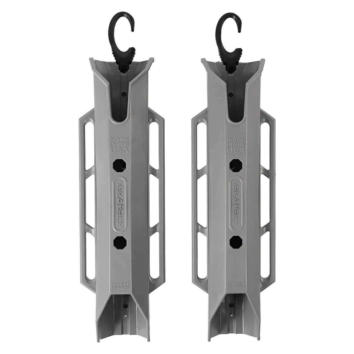 YakAttack TetherTube Rod Holder, Two Pack, Battleship Grey – Kayak Fishing Supplies