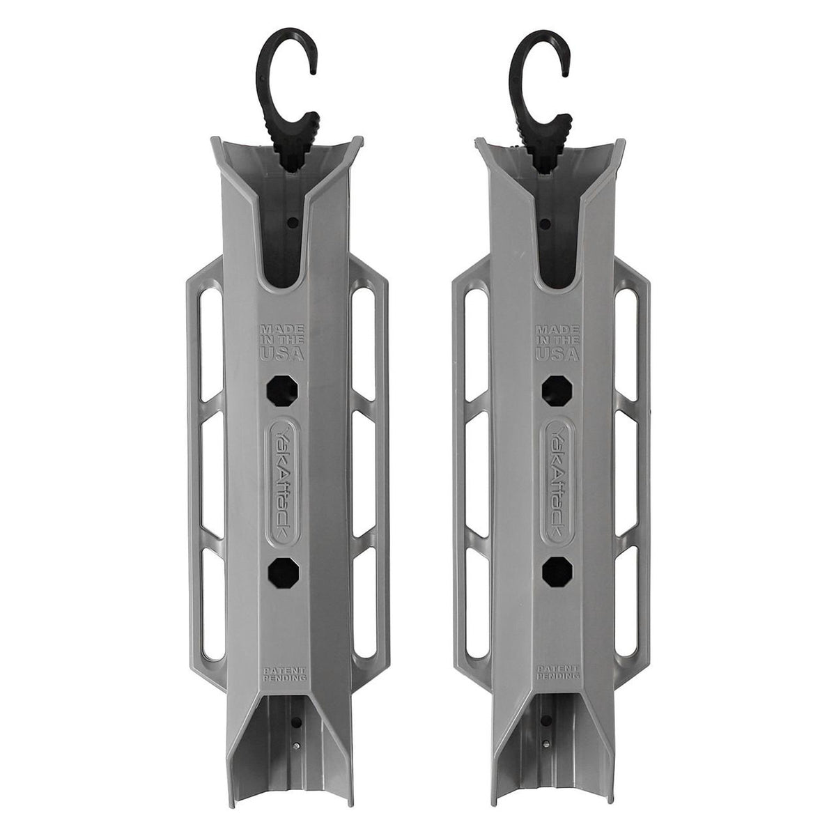 YakAttack TetherTube Rod Holder, Two Pack, Battleship Grey