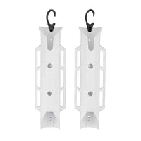 YakAttack TetherTube Rod Holder- Two Pack with Mounting Hardware, White