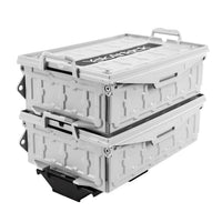 YakAttack TracPak Combo Kit, Two Boxes and Quick Release Base, Overcast Grey